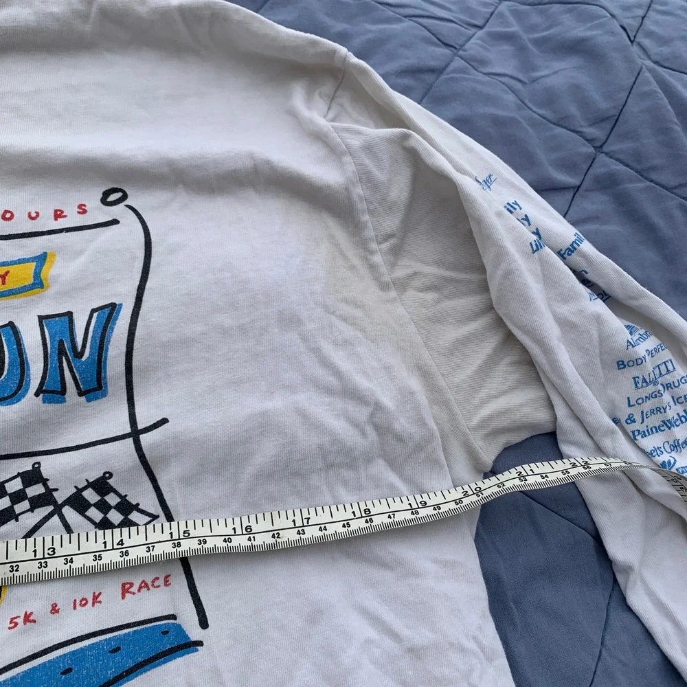 Vintage 1999 Banana Republic Family Fun Run Long Sleeve Tshirt - made in USA